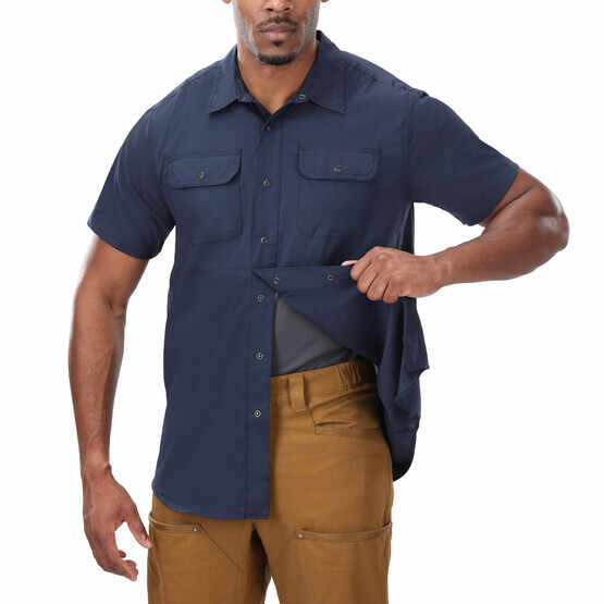 Vertx Short Sleeve Guardian Shirt in Navy with concealed carry function